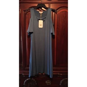 Cold shoulder dress! Simply Southern!